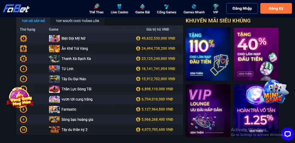 Nạp Tiền Vào Tài Khoản e2bets
